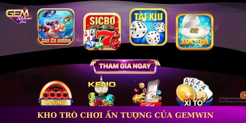 Danh mục kho trò chơi ấn tượng của cổng game